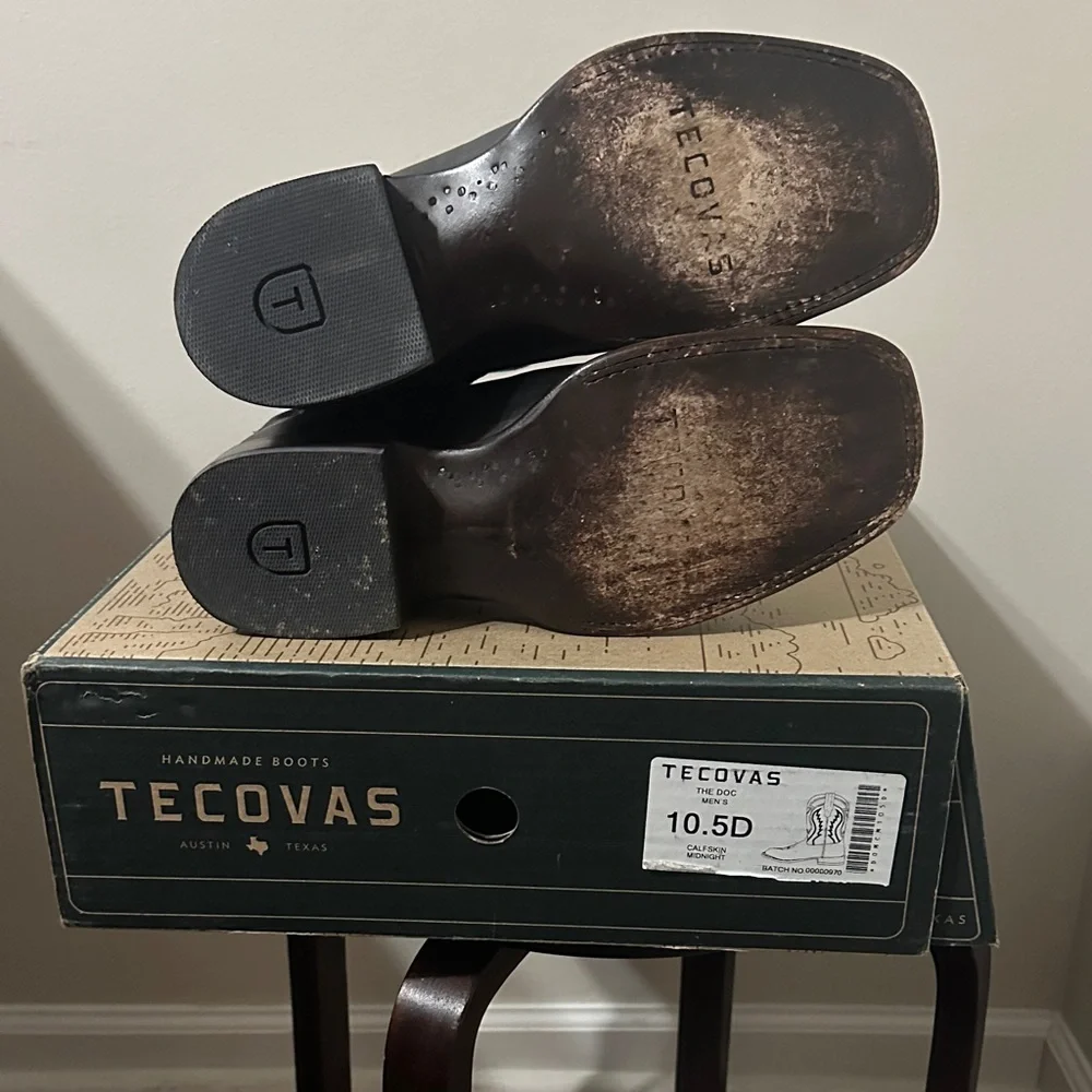 Tecovas Classic Black Cowboy Boots - Picture 5 of 6